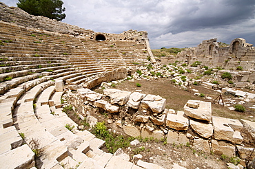 Amphitheatre at the Lycian site of Patara, near Kalkan, Antalya Province, Anatolia, Turkey, Asia Minor, Eurasia