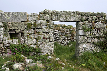 Old abandoned housing on Samson, Isles of Scilly, United Kingdom, Europe