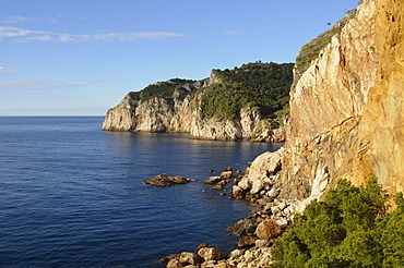 The rugged coast near Sa Tuna, Costa Brava, Catalonia, Spain, Mediterranean, Europe