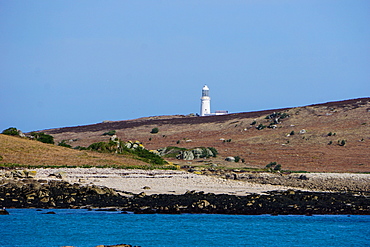 Lighthouse, Isles of Scilly, England, United Kingdom, Europe