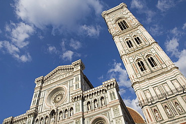 Duomo (Cathedral) and Campanile di Giotto, Florence (Firenze), UNESCO World Heritage Site, Tuscany, Italy, Europe