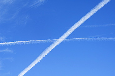 Jet con trails, United States of America, North America