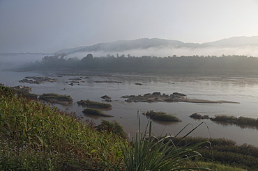 Mekong River, Golden Triangle area of Thailand, Southeast Asia, Asia