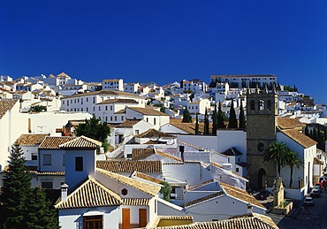 Rooftop View of the Village of Ronda, Malaga, Andalucia, Spain