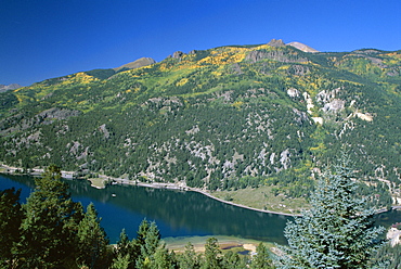 Lake San Cristobal, Silver Thread Scenic Byway, Colorado, United States of America (U.S.A.), North America