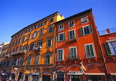 Colourful Buildings in Pisa, Tuscany, Italy