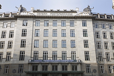 Post Office Savings Bank (Osterreichische Postsparkasse), designed by Otto Wagner, Vienna, Austria, Europe