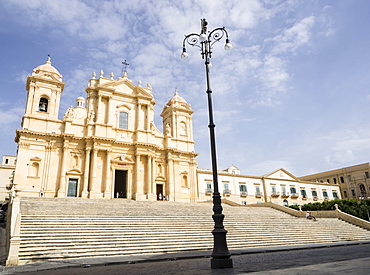 The Cathedral, UNESCO World Heritage Site, Noto, Sicily, Italy, Europe