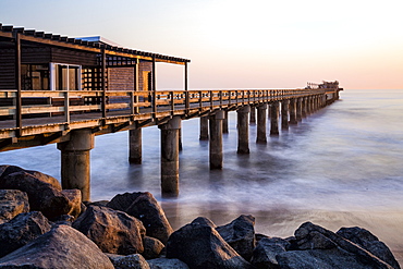 The Pier at sunset, Swakopmund, Namibia, Africa