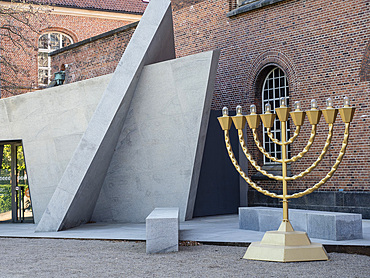 New entrance to the Jewish Museum, Royal Library, Copenhagen, Denmark, Scandinavia, Europe