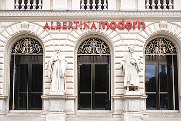 Facade of the Albertina Modern art gallery (formerly Kunstlerhaus), Vienna, Austria, Europe