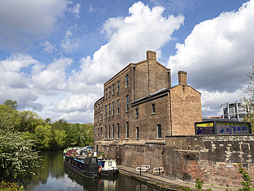 Old coal offices alongside Regent's Canal, King's Cross, London, England, United Kingdom, Europe