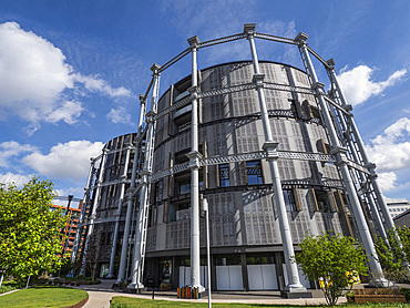 Gasholder Park, King's Cross, London, England