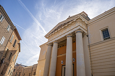 Facade of the Cathedral Santa Maria, Piazza Duomo, Alghero, Sardinia, Italy