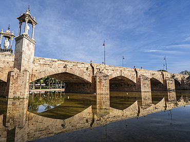 Puente del Real, Turia River, Valencia, Spain, Europe
