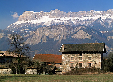 Landscape near Chambery, Savoie, Rhone Alpes, France, Europe