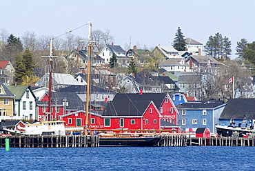 Town view, Lunenburg, UNESCO World Heritage Site, Nova Scotia, Canada, North America