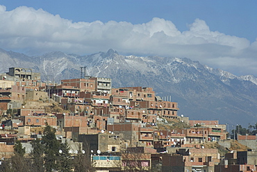 Village at the base of the Kabylie Mountains, Algeria, North Africa, Africa