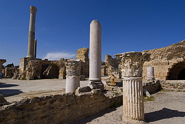 Antonine Baths, Roman ruins of Carthage, UNESCO World Heritage Site, near Tunis, Tunisia, North Africa, Africa