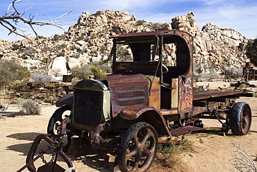 Old truck, Keys Ranch, Joshua Tree National Park, California, United States of America, North America