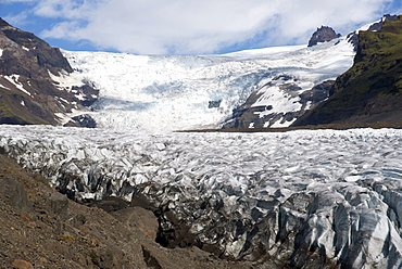 Svinafellsjokull glacier, Skaftafell, Iceland, Polar Regions