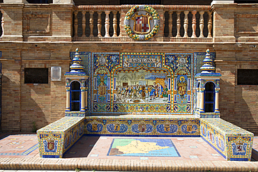 Plaza de Espana, Seville, Andalusia, Spain, Europe