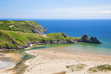 Three Cliffs Bay, Gower, Wales, United Kingdom, Europe