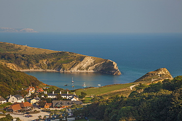 Lulworth Cove, Jurassic Coast, UNESCO World Heritage Site, Dorset, England, United Kingdom, Europe