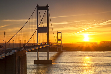 Old (First) Severn Bridge, Avon, England, United Kingdom, Europe