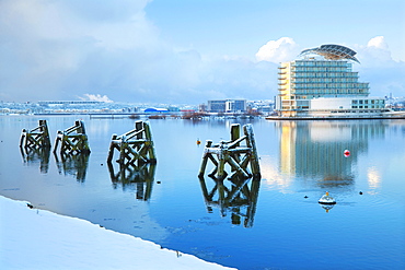 St David's Hotel and Spa, Snow, Cardiff, Bay, Wales, UK