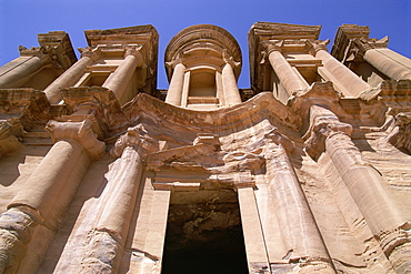 Ad Dayr (El Deir), the monastery, dating from Nabatean times, Petra, UNESCO World Heritage Site, Jordan, Middle East