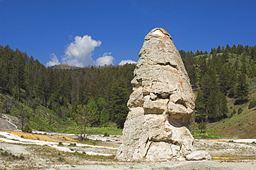 Liberty Cap, Mammoth Hot Springs, Yellowstone National Par, UNESCO World Heritage Site, Wyoming, United States of America, North America