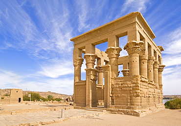 Kiosk of Trajan at the Temple of Isis, Philae, UNESCO World Heritage Site, near Aswan, Egypt, North Africa, Africa