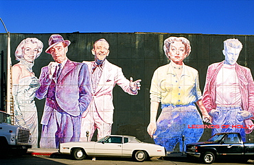 Usa, California, La, Hollywood, E, Torres, Legends Of Hollywood Mural