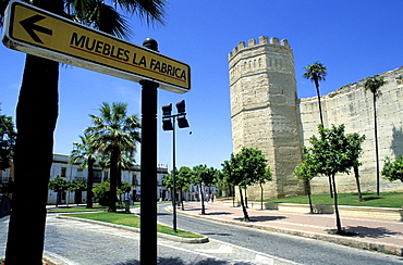 Spain, Andaloucia, Jerez-De-La-Frontera, The Alcazar Ramparts