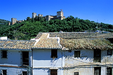 Spain, Andaloucia, Granada, Overview On The Alhambra From Albayzin Hill