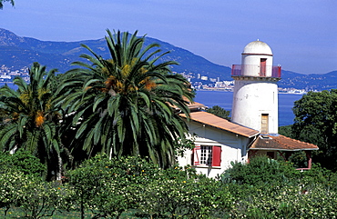 France, Corsica Island, Corse-Du-Sud, Porticcio Vicinity At Spring, Former Lighthouse Used As A Private House