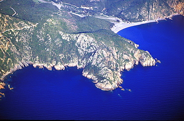 France, Corse Island, Corse-Du-Sud, Aerial Photography Of The Porto Gulf