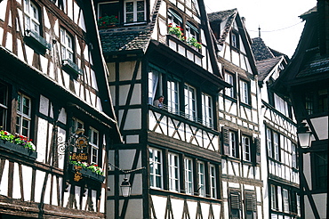 France, Elsace (67), Strasburg, Old Wooden Houses