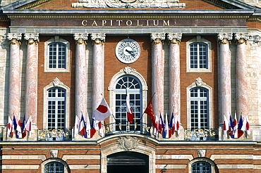 France, Midipyrenees, Hautegaronne, Toulouse, Facade Of The Capitole