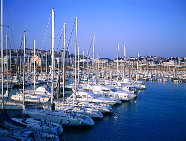 France, Normandy, Manche (50), Granville Marina,  Boats At Quay