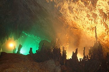 Slovenia, Inside The Skocjan Cave Illuminated