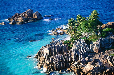 Seychelles, Praslin Island, Ilot Saintpierre, Aerial