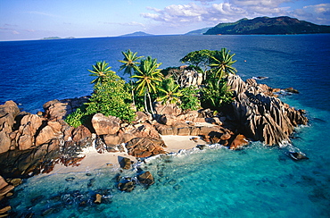 Seychelles, Praslin Island, Ilot Saintpierre, Aerial