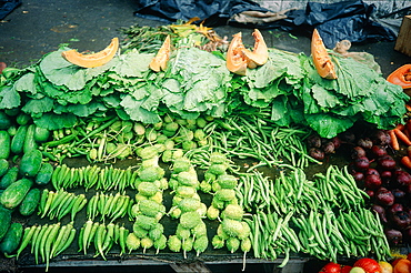 Brazil, Recife, The Mercado Sao Jose Market Built In 1872, Fruit And Vegetables Stall Outside