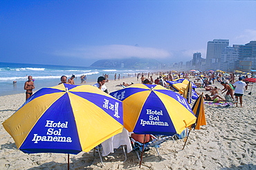 Brazil, Riodejaneiro, The Ipanema Beach