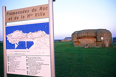 France, Normandy, Manche (50), Granville, The German Built Blockhouses On Top Of The Town