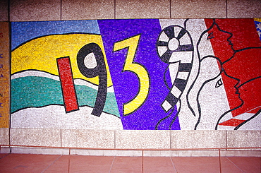 France, Normandy, Manche (50), Saintlo, The Hospital Memorial , A Mosaic By Artist Fernand Leger