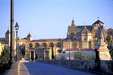 Spain, Andaloucia, Cordoba, View On The Old City & Bridge On Qualalquivir