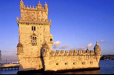 Portugal, Lisbon (Near), Belem, The Stone Tower Built On Tagus River From 1515 To 1525